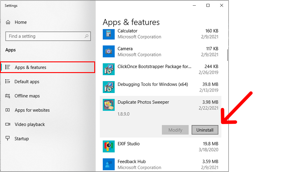 Uninstall-app