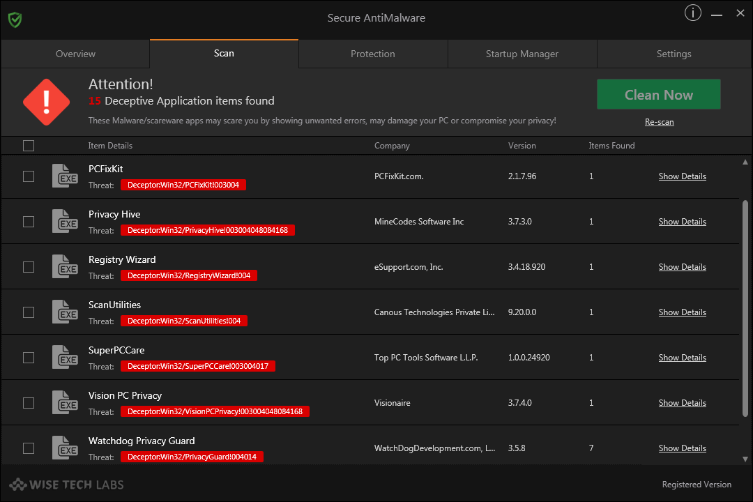 Secure-AntiMalware-results image